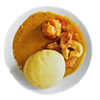 Eba_with_Ogbobo_Soup_with_Assorted_Meatjpg